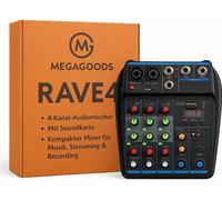 DJ Mixer 4-Kanal Konsole Bluetooth USB 48V Phantom Karaoke System DE.