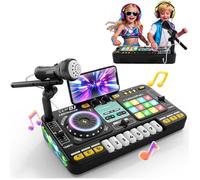 DJ Mixing Table Music Stand Kids DJ Controller Musical Instruments Microphone Sound Effects Drum Set