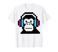 DJ Monkey with Headphones Animal Rave EDM Festival T-Shirt