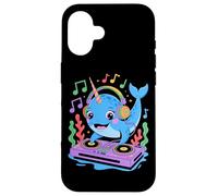 DJ Narval Mélodie Mix Musique Amusant Coque pour iPhone 16