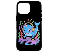 DJ Narval Mélodie Mix Musique Amusant Coque pour iPhone 16 Pro Max