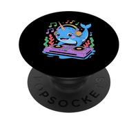 DJ Narval Mélodie Mix Musique Amusant PopSockets PopGrip Adhésif