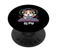 Dj Pip Hamster Mixage Musique Écouteurs PopSockets PopGrip Adhésif