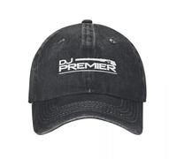 DJ Premier Hommes Femmes Casquette de Baseball Preemo Premier Gang Starr en Détresse Casquettes Lavé Chapeau Mode Activités de Plein air Coton réglable, pour Toutes Les Saisons