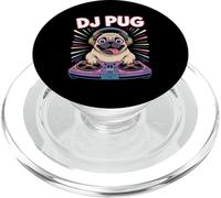 Dj Pug Avec Casque Écouteurs Style Musique PopSockets PopGrip pour MagSafe