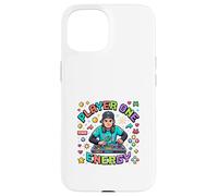 DJ Retro Gamer Energy Pixel Style Coque pour iPhone 15