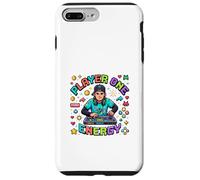 DJ Retro Gamer Energy Pixel Style Coque pour iPhone 7 Plus/8 Plus