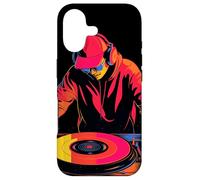 DJ Retrowave Beatmatching Disc Jockey Coque pour iPhone 17