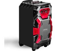 LEICKE Enceinte sono portable Bluetooth Portable Karaoké Speaker Audio Haut-parleurs sono PA système avec lumières DJ VHF Micros Radio MP3/USB/TF/FM pour la fête soirée