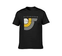 DJ Shadow T-Shirt Men Round Neck Clothing Black XL