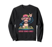 DJ Singe Amusant Bonnes Ondes Seules Sweatshirt