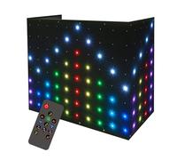 DJ Stage Light Pro 1 x 2,1 m LED Motion Drape Façade - Lumières rythmiques activées par le son avec télécommande, plus de 80 programmes musicaux et 70 effets de mouvement pour cabines de DJ, scènes