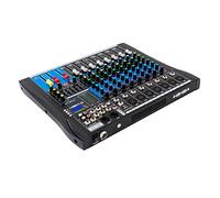 DJ Table de Mixage Numérique Bluetooth Soundboard avec Amplificateur Audio Mixer Multicanal 8 canaux, égaliseur 5 bandes, 4 effets Hall, pour Home KTV, conférences, scènes