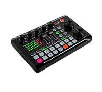 Dj Table de mixage pour PC Audio Mixer Soundboard Dj Pult Débutant F998 Bluetooth Stéréo Audio Mixer 12 effets sonores pour streaming, podcasts et karaoké