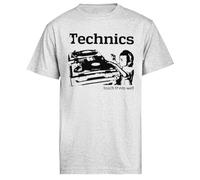DJ Technics Teach Them Well T-Shirt À Manches Courtes pour Hommes Gris