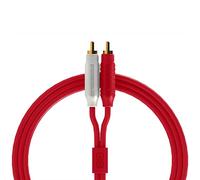 Dj Techtools Chroma Cables Audio MK2 RCA - RCA red, Câble stéréo de haute qualité (caoutchouc Easy Wrap HQ, connecteurs dorés, longueur 2,0m, câble adaptateur, attache-câbles velcro intégrée), Rouge
