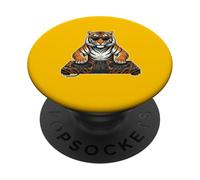 DJ Tiger Lunettes de Soleil - Urban Streetwear Dance Music PopSockets PopGrip Adhésif
