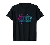 DJ Turntables Pulse Musicale avec Club Beat dans la Vie Nocturne T-Shirt