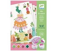 DJ08741 Tampons Mix and Match Flower Girls Stamp Set Multicolore G