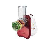 Moulinex DJ755G Râpe électrique et spiraliseur Plastique Rouge, Blanc