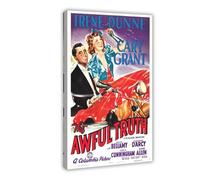 DJAGBW Impression sur toile « The Awful Truth » - Décoration murale pour salon, chambre à coucher - 40 x 60 cm