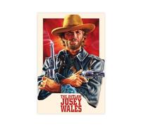 DJAGBW Poster The Outlaw Josey Wales sur toile - Décoration murale pour salon, chambre à coucher - 30 x 45 cm