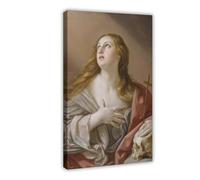 DJAGBW Reproduction sur toile représentant la Madeleine pénitente de Guido Reni - Décoration murale pour salon, chambre à coucher - 20 x 30 cm