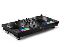 DJControl Inpulse T7, contrôleur DJ motorisé noir avec deux platines