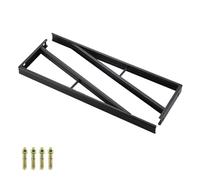 DJCYGG 2 Pièces Équerre Étagere Murale de Fixation,Supports Triangulaires Angulaires Droits de 90 Degrés,Supports d'étagère Flottants,pour Bibliotèque Salon Chambre,avec Vis,Noir (40cm)