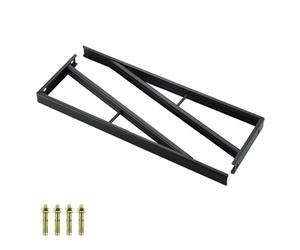 DJCYGG 2 Pièces Équerre Étagere Murale de Fixation,Supports Triangulaires Angulaires Droits de 90 Degrés,Supports d'étagère Flottants,pour Bibliotèque Salon Chambre,avec Vis,Noir (40cm)