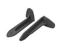 DJCYGG 2 Pièces Equerre Etagere Murale,Supports D'étagère Flottants pour Charges Lourdes,Équerre de Fixation en Métal pour Salon Chambre Bibliothèque,avec Vis (15cm,Noir)