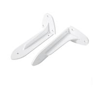 DJCYGG 2 Pièces Equerre Etagere Murale,Supports D'étagère Flottants pour Charges Lourdes,Équerre de Fixation en Métal pour Salon Chambre Bibliothèque,avec Vis (40cm,Blanc)