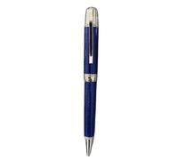 DJDLFA Stylo-plume bleu océan, vert, rouge, noir, papeterie de bureau, support lourd avec cadeau d'écriture brillant unique (B, avec un sac en cuir)
