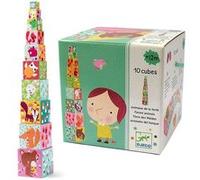 Djeco 10 Cubes Forêt Vert G