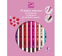 Djeco 10 Feutres Pinceaux Fille