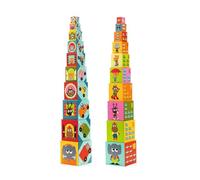 Jeu d'éveil 10 Cubes gigognes véhicules Djeco