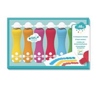 DJECO 6 Foam Markers marqueurs mousse avec applicateur 18m+ 6 pcs