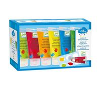 Djeco 6 Tubes de peinture à doigts
