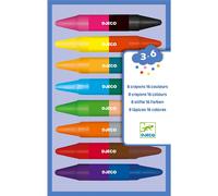 Djeco - 8 Crayons doubles - 16 couleurs