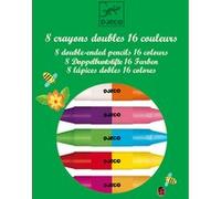 Djeco 8 Crayons Doubles 16 couleurs G