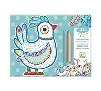 Coloriage enfant à révéler Djeco Animaux de la forêt