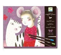 Djeco Atelier Crayons Aquarellables Design Elodie Nouhen