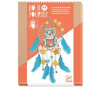 DJECO- Atrapasueños Para crear Lechuza Attrape-rêves pour créer Une Chouette (37961), Multicolore