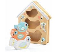 Djeco Baby Boîte à formes BabyBirdi Marron G