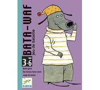 DJECO Batawaf Jeu de 36 Cartes, 3 à 6 ans - Apprentissage des Jeux de Cartes - Développe Observation & Coopération - Compare la taille des Chiens ! Resistant et Amusant - 2 à 4 Joueurs