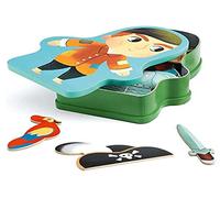 DJECO - Calendriers de l'Avent aimants et Jouets magnétiques DJECOmagnétiques Aventuro, Multicolore, S (15)