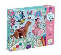 DJECO Coffret Multi-activités Créatives Fairy Box - 6-10 Ans - Cadeau pour Enfants - Stimule la Créativité - 6 Activités Manuelles Avec Guide Pas-à-Pas sur le Thème des Fées - Matériaux Durables