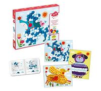 Coffret créatif Djeco Tableau de pompons Des chiens à caresser Multicolore E