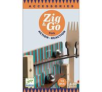 DJECO- Construcción Zig & Go Fork 14 pzas. Puzzle en Bois, 35646, Multicolore