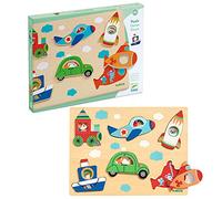 DJECO - Coucou-vroum 31063 Jouet à empiler et à emboîter